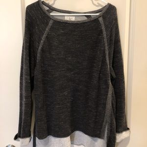 Lou & Grey Loft Relaxed knit long sleeve shirt.